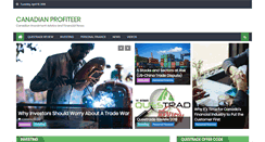 Desktop Screenshot of canadianprofiteer.com