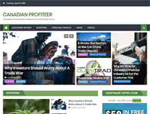 Tablet Screenshot of canadianprofiteer.com